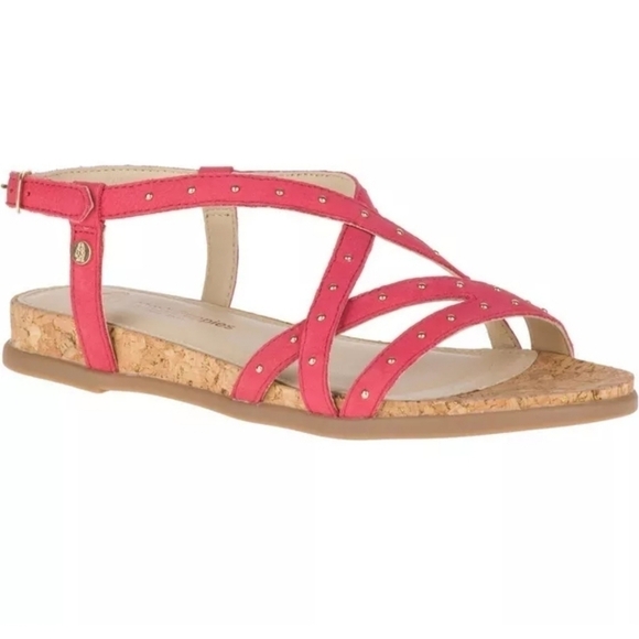 Hush Puppies Dalmatian Pin-stud Sandals, Size 9W - Picture 1 of 12